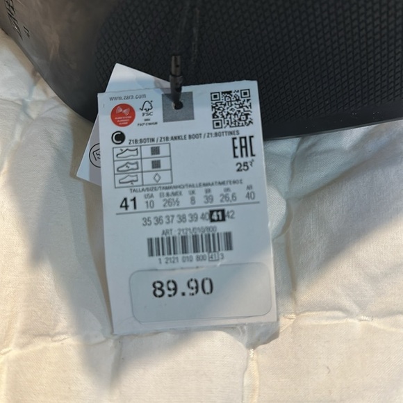 NWT Zara Black Boots - Picture 2 of 5